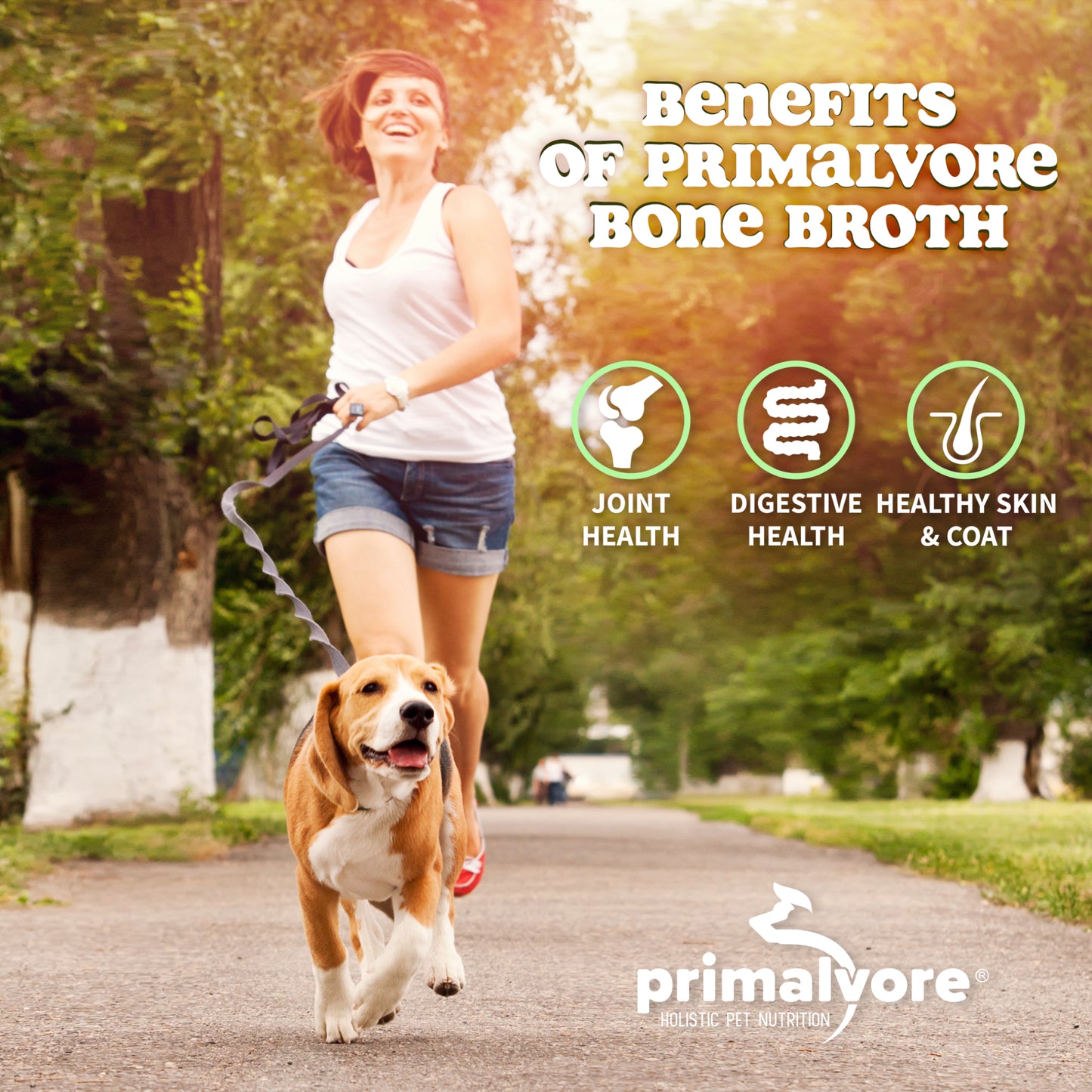 Free-Range Chicken Bone Broth for Dogs &Cats, Mobility Formula w/Collagen Peptides to Help Support Hip & Joints, Digestion, Skin & Coat and Hydration, Human Grade, Made in USA