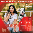 Grass-Fed Beef Bone Broth for Dogs & Cats, Mobility Formula w/Collagen Peptides to Help Support Hip & Joints, Digestion, Skin & Coat and Hydration, Human Grade, Made in USA
